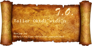 Teller Oktávián névjegykártya